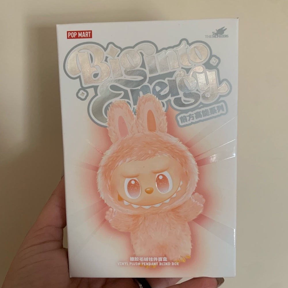 Pop Mart Big Into Energy Vinyl Plush Pendant Blind Box - New